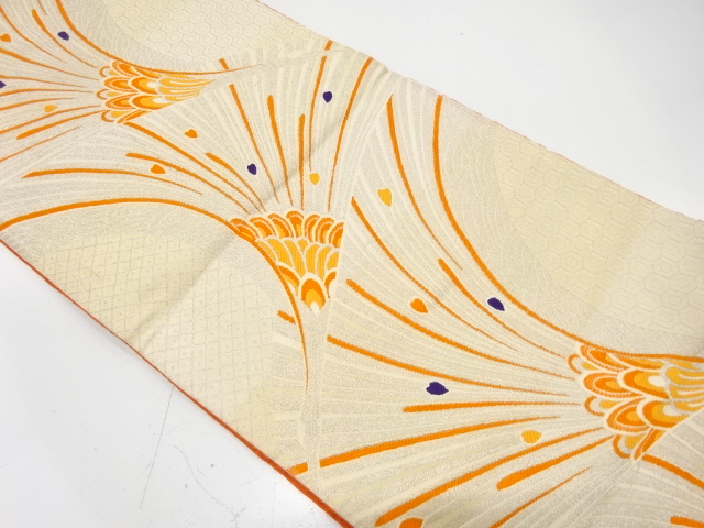 Japanese Kimono / Antique / Fukuro Obi Combined weave